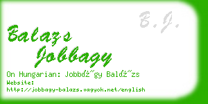 balazs jobbagy business card